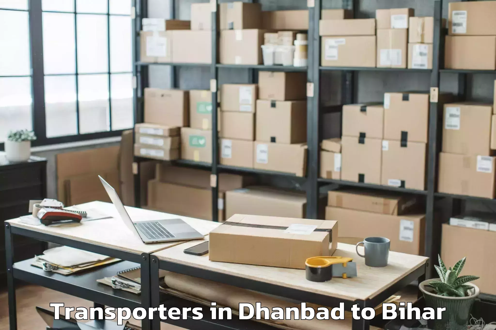 Top Dhanbad to Matihani Transporters Available